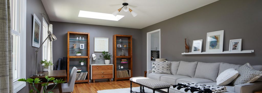Skylight adds even more light to a room
