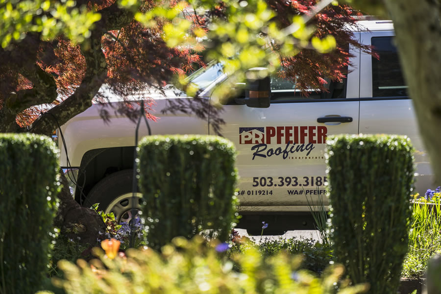 Pfeifer Roofing on the job